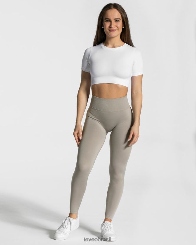 roupas mulheres TEVEO FJ4TZV449 top cropped sensação branco