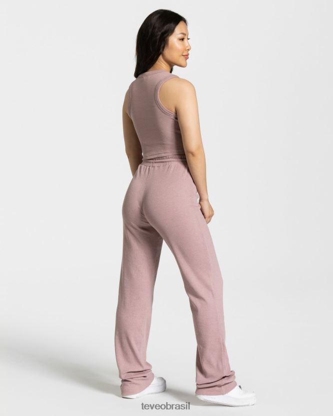 roupas mulheres TEVEO FJ4TZV450 top cropped lounge rosa velho
