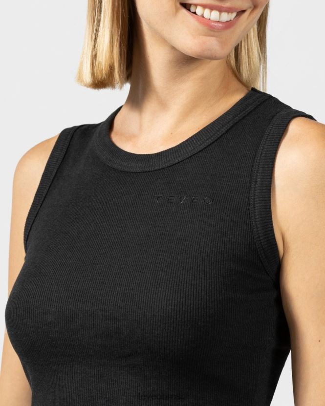 roupas mulheres TEVEO FJ4TZV454 top cropped lounge preto