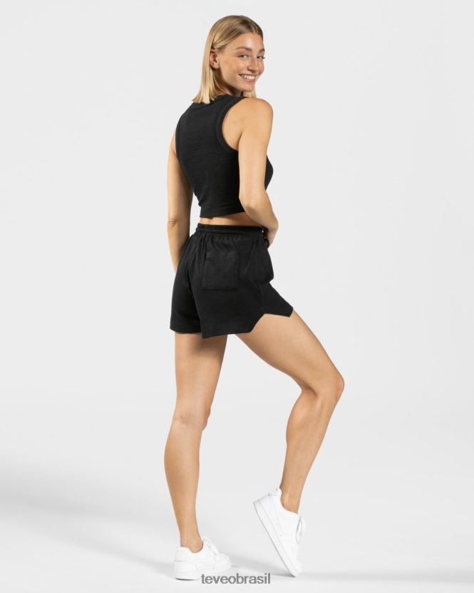 roupas mulheres TEVEO FJ4TZV454 top cropped lounge preto