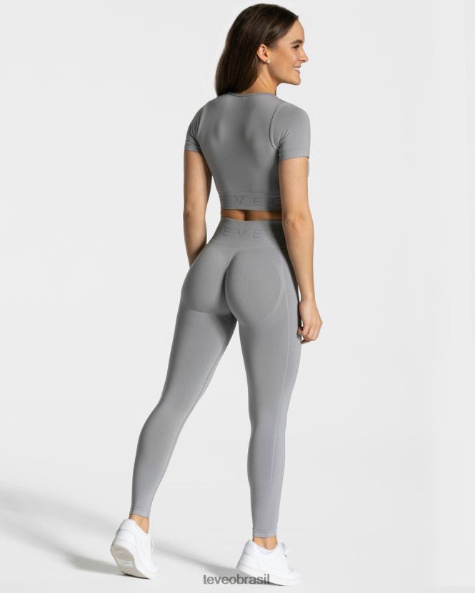 roupas mulheres TEVEO FJ4TZV456 foco na parte superior da colheita cinza