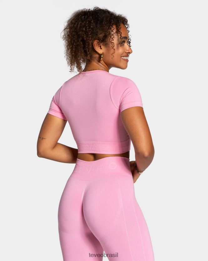 roupas mulheres TEVEO FJ4TZV458 foco na parte superior da colheita rosa