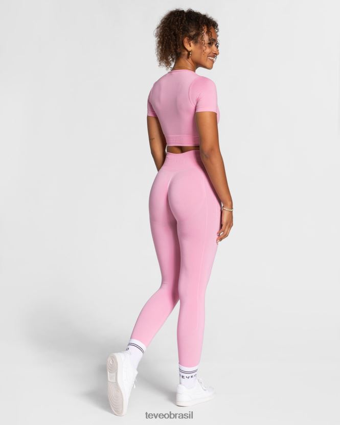 roupas mulheres TEVEO FJ4TZV458 foco na parte superior da colheita rosa