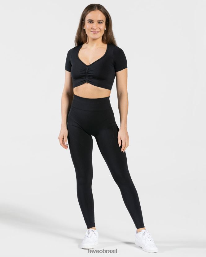 roupas mulheres TEVEO FJ4TZV459 foco na parte superior da colheita preto