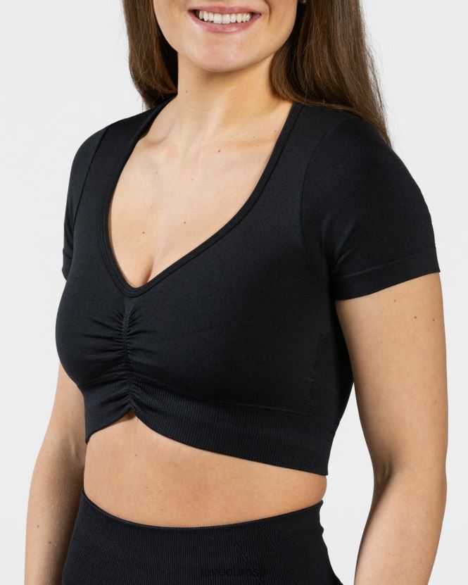 roupas mulheres TEVEO FJ4TZV459 foco na parte superior da colheita preto