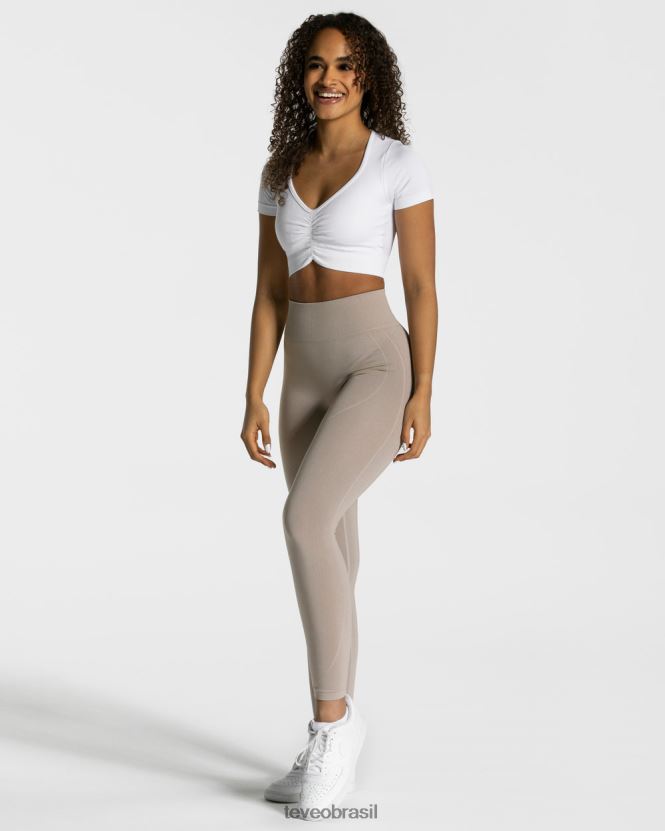 roupas mulheres TEVEO FJ4TZV462 foco na parte superior da colheita branco