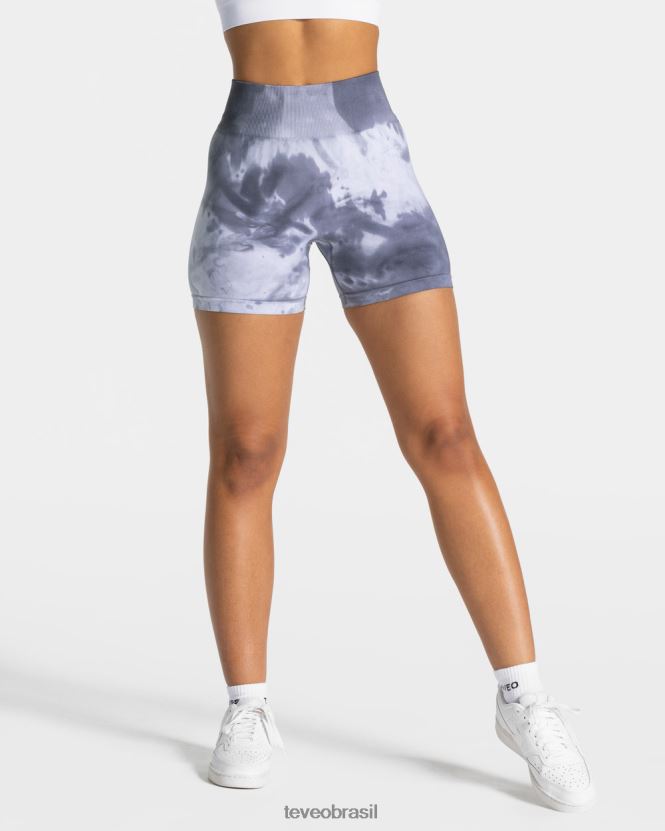 roupas mulheres TEVEO FJ4TZV184 short tie dye tormentoso