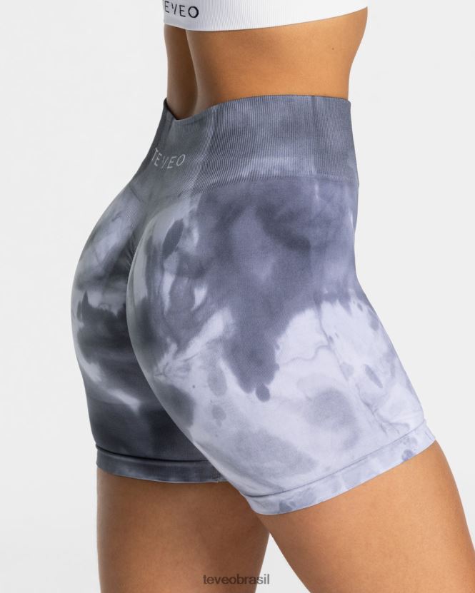 roupas mulheres TEVEO FJ4TZV184 short tie dye tormentoso