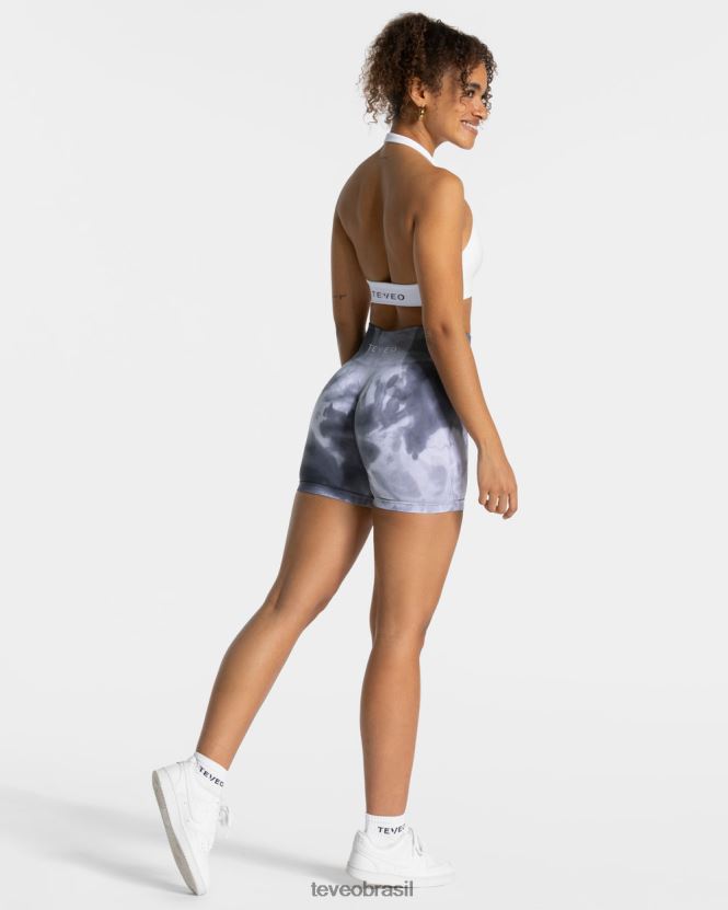 roupas mulheres TEVEO FJ4TZV184 short tie dye tormentoso