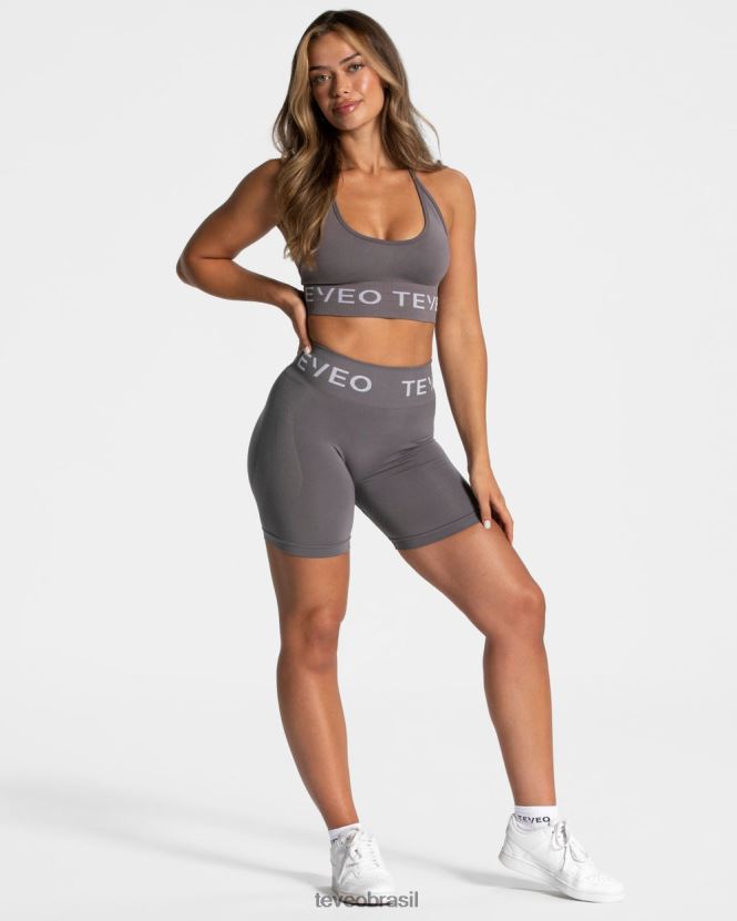roupas mulheres TEVEO FJ4TZV193 short scrunch exclusivo grafite