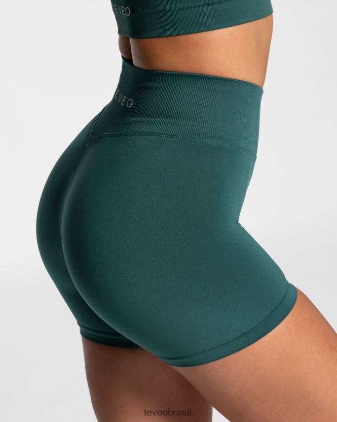 roupas mulheres TEVEO FJ4TZV195 sensação mini short verde escuro