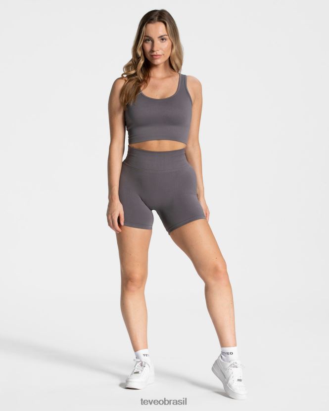 roupas mulheres TEVEO FJ4TZV196 sensação mini short grafite