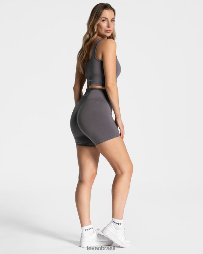 roupas mulheres TEVEO FJ4TZV196 sensação mini short grafite