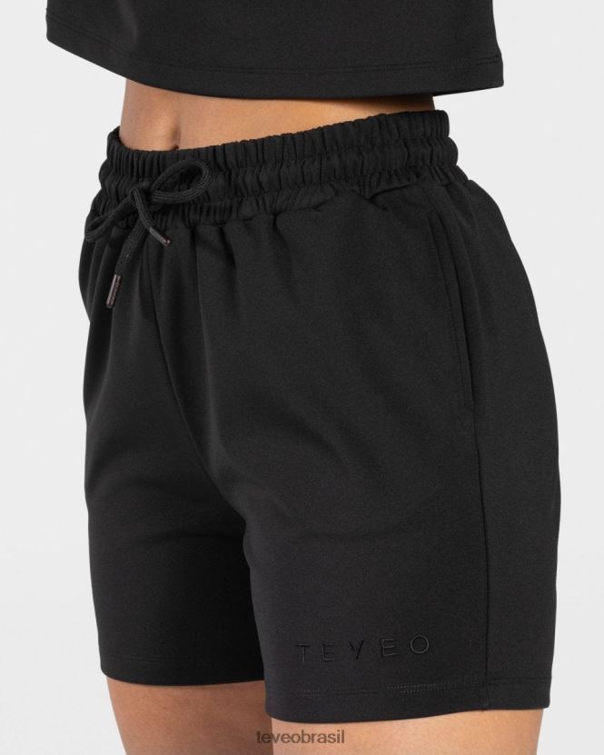 roupas mulheres TEVEO FJ4TZV198 charmoso short oversized preto