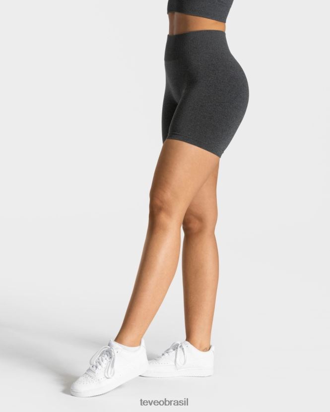 roupas mulheres TEVEO FJ4TZV215 short scrunch atemporal cinza escuro