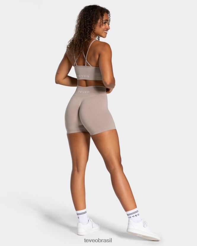 roupas mulheres TEVEO FJ4TZV216 short scrunch atemporal pó