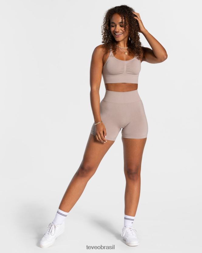 roupas mulheres TEVEO FJ4TZV216 short scrunch atemporal pó