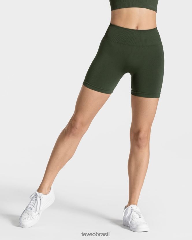 roupas mulheres TEVEO FJ4TZV218 short scrunch atemporal cáqui