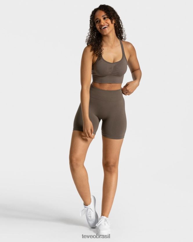 roupas mulheres TEVEO FJ4TZV226 short scrunch atemporal cinza