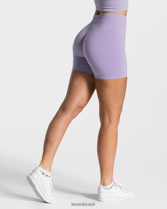 roupas mulheres TEVEO FJ4TZV232 declaração curta lilás
