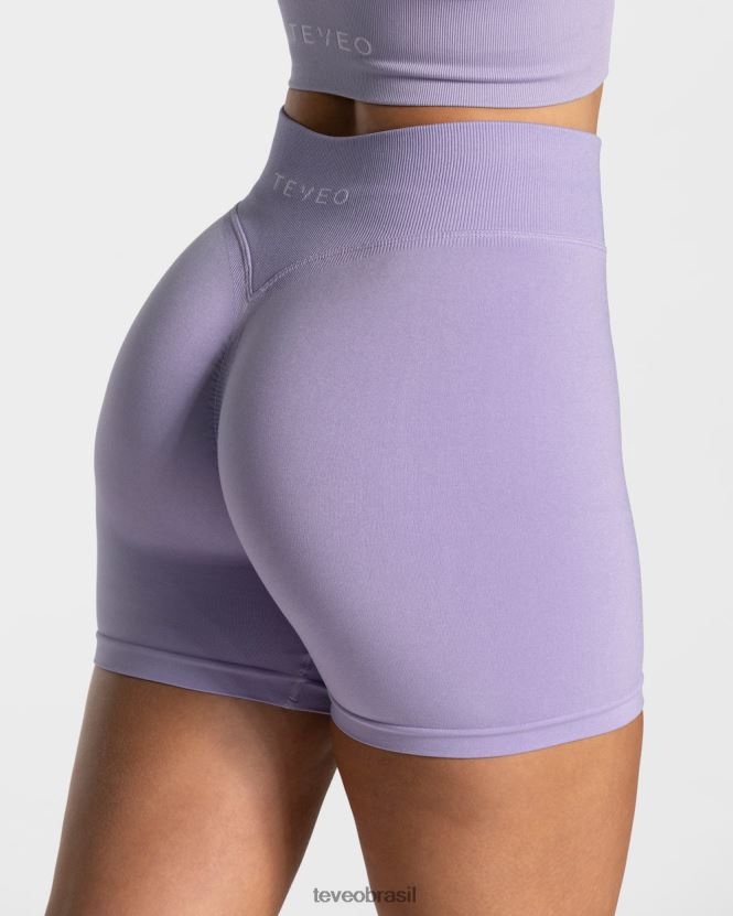 roupas mulheres TEVEO FJ4TZV232 declaração curta lilás