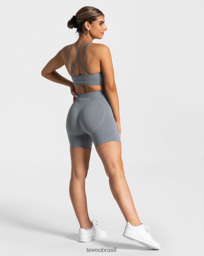 roupas mulheres TEVEO FJ4TZV253 verdadeiro curto aço azul