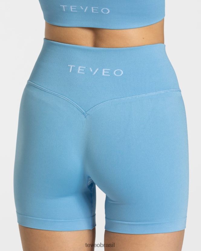 roupas mulheres TEVEO FJ4TZV255 sensação mini short bebê azul