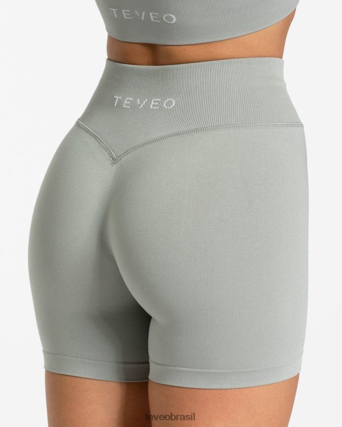 roupas mulheres TEVEO FJ4TZV257 sensação mini short cinza
