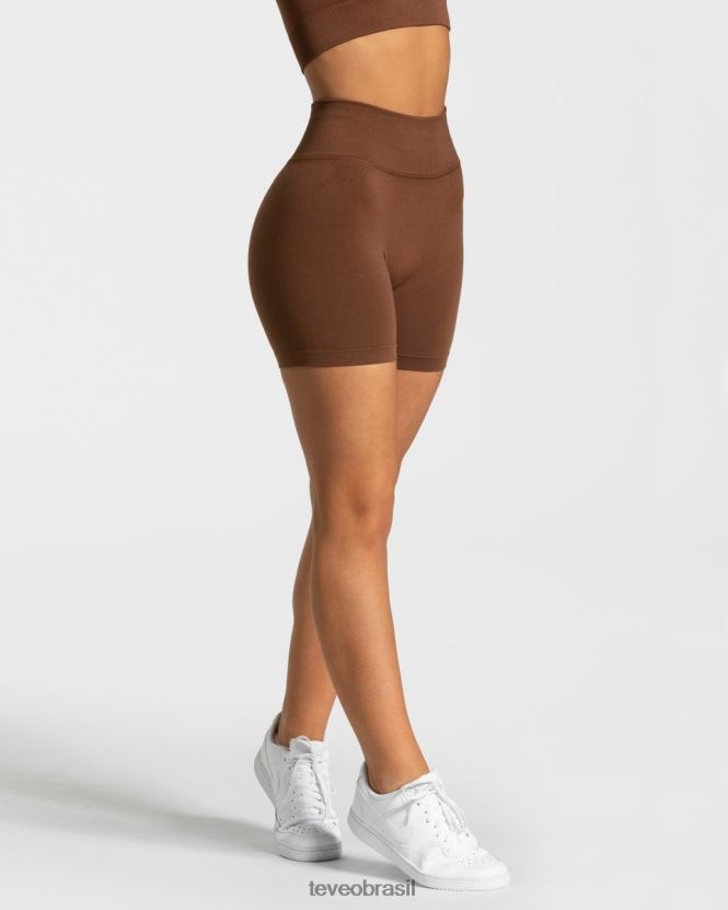 roupas mulheres TEVEO FJ4TZV258 sensação mini short caramelo