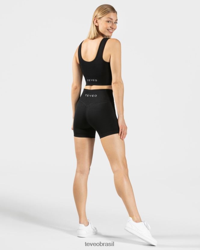 roupas mulheres TEVEO FJ4TZV259 sensação mini short preto