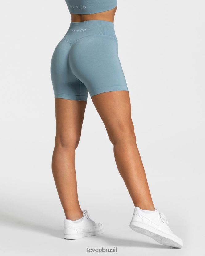 roupas mulheres TEVEO FJ4TZV260 sensação mini short aço azul