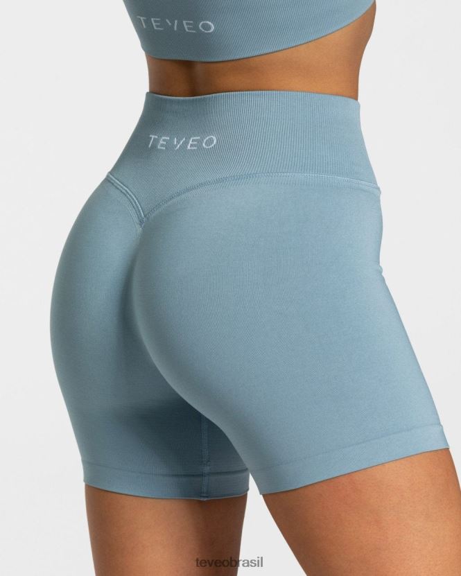 roupas mulheres TEVEO FJ4TZV260 sensação mini short aço azul