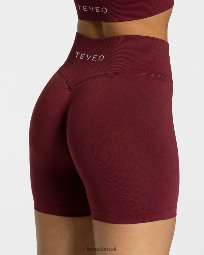 roupas mulheres TEVEO FJ4TZV262 sensação mini short vinho vermelho